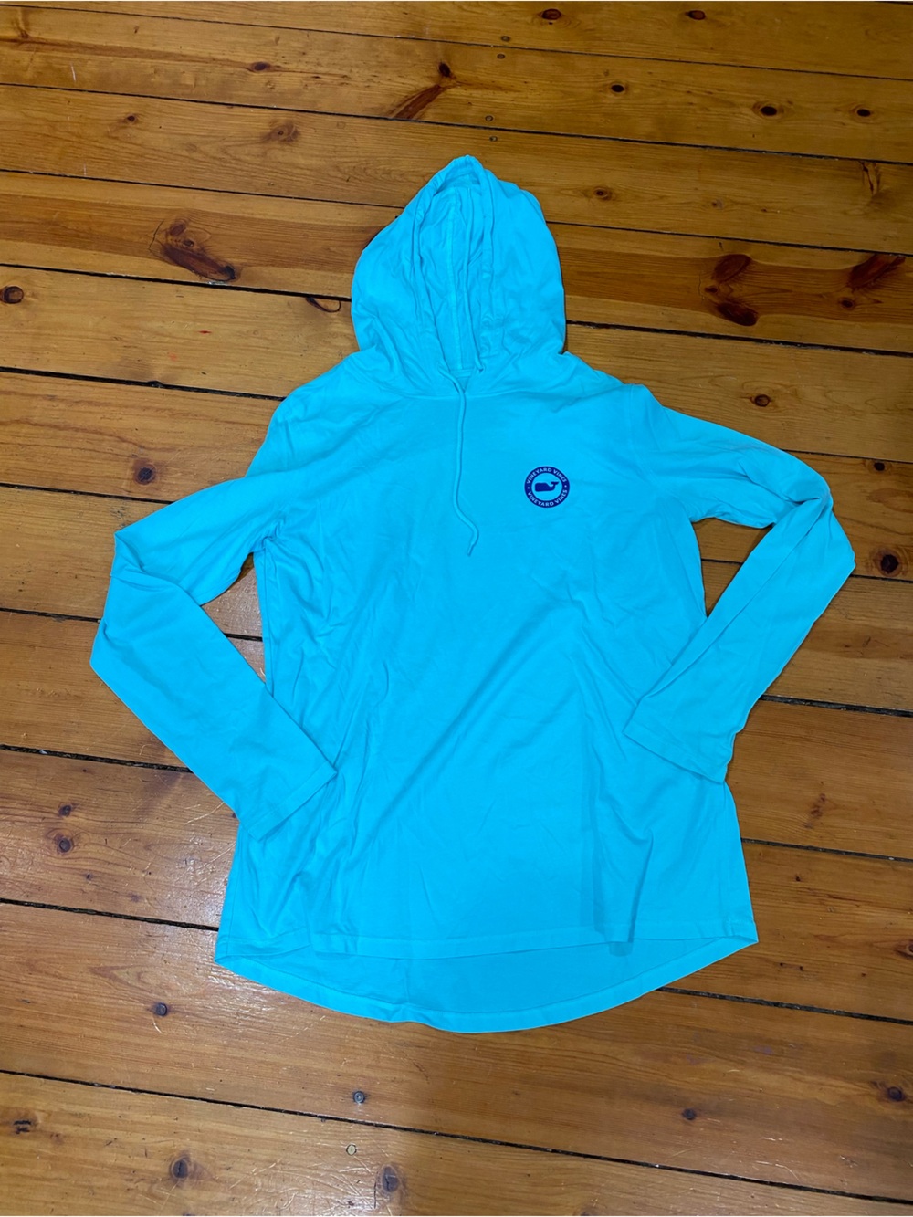 Vineyard Vines Aqua Hooded Women's lightweight pullover size medium
